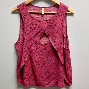 ❗️Free People Sleeveless Pink Top w/ Cut Out
